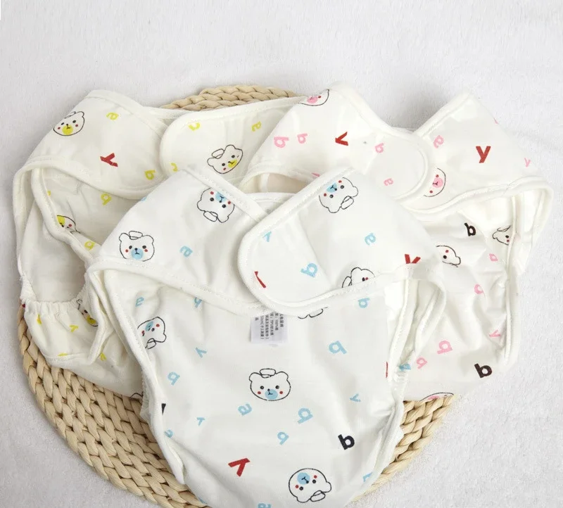 Baby Diaper Pant Pocket Waterproof Newborn Children's Pure Cotton Washable Anti Side Leakage Fixed Strap Baby Training Pants baby training pants cloth diapers waterproof diapers