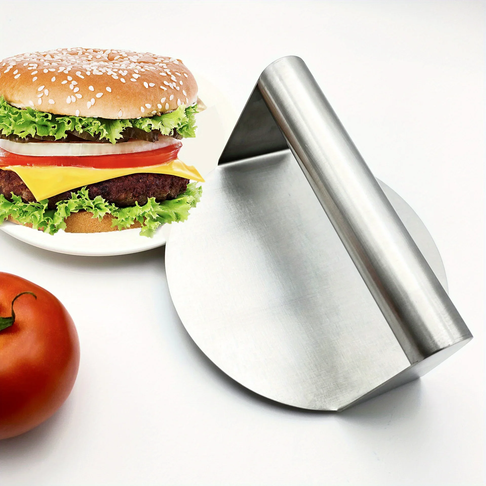 430 Stainless Steel Kitchen Tool Burger Meat Press Round Square Burger Kitchen Tool Meat Press Non stick