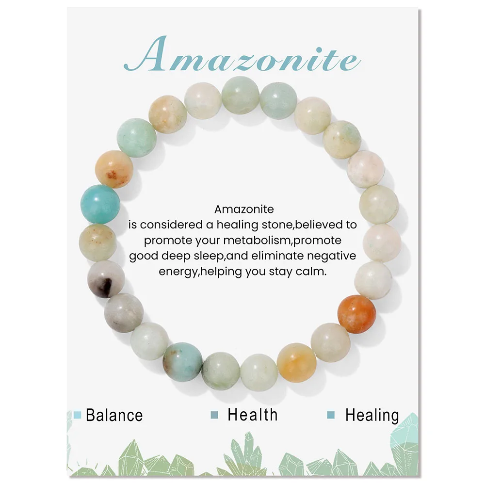 Bracciale In Pietra Naturale Aventurina Verde – Perle Da 8mm – Regolabile Da 16 A 19 Cm – Confezione Regalo In Velluto – Unique Gems - 5