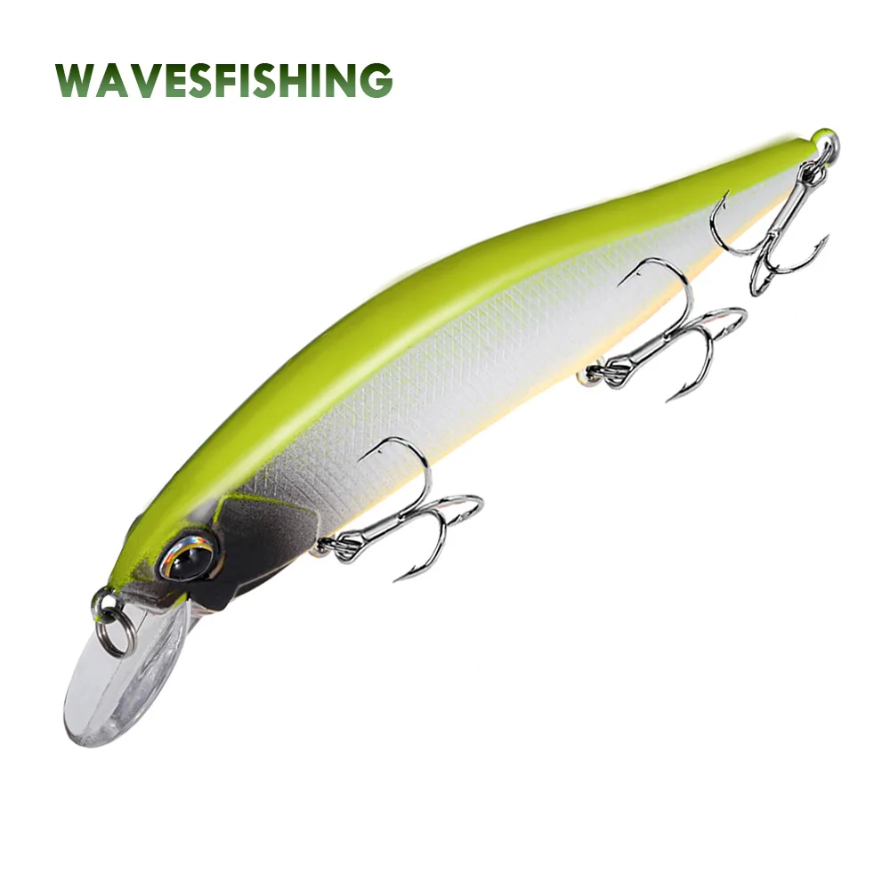 Floating Minnow Lures Fishing Saltwater Trout Bass Fishing Bandit Artificial Bait Wobbler Pesca Jerk Hard Bait 12cm 15g 1pc