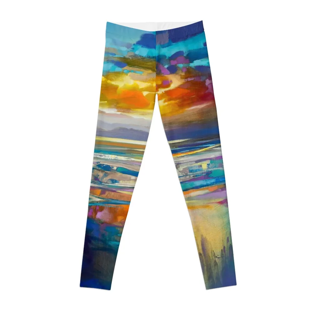 

Liquid Cyan Leggings Tight fitting woman Women's sports pants Womens Leggings