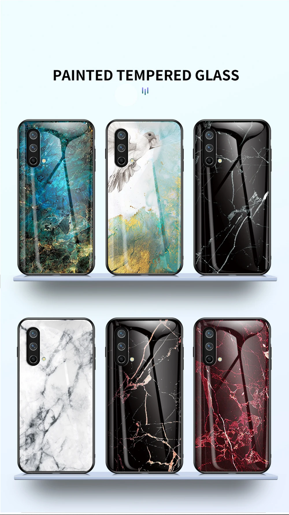OnePlus Ace üvegtok DECLAREYAO vékony, kemény, edzett üveg tok OnePlus 10 9 9R 9RT 8 8T 7 7T Pro 6 6T 5 5T Nord N készülékekhez_voghion.com