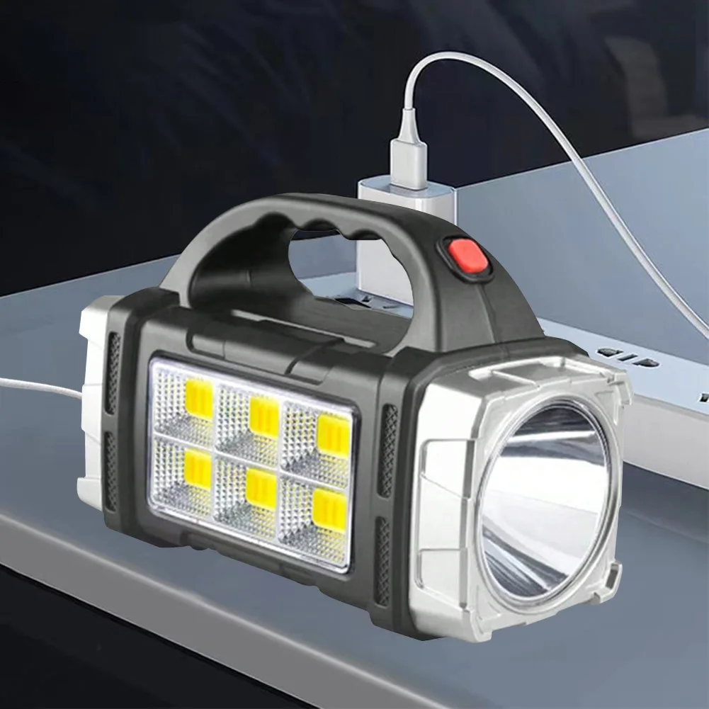 Description Picture 6 of itemEmergency Camping Lamp USB Rechargeable Strong Light LED Handheld Spotlight IP44 Waterproof Camping Lantern for Hiking Adventure