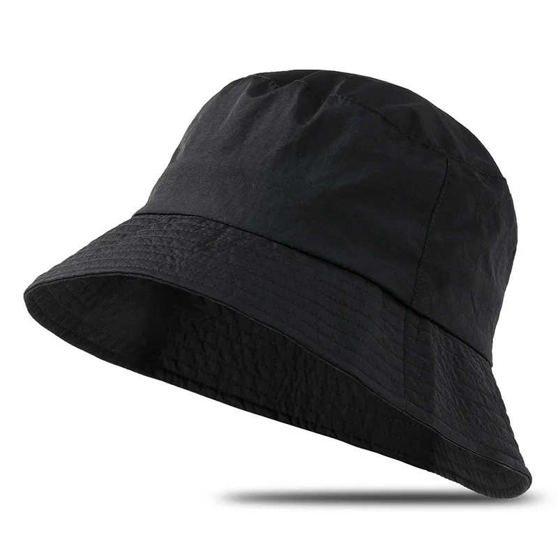 wide Brim Bucket Hat with String Women Korean Version Big Fisherman Hat  Foldable Japanese Sun Hat