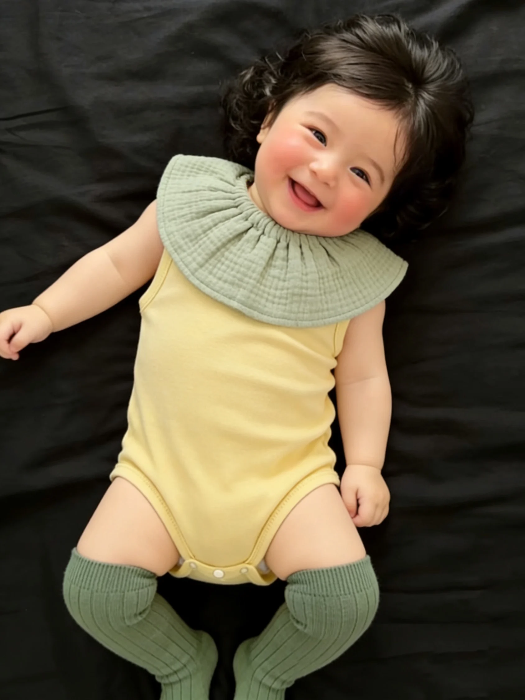 여름 얇은 삼각형 롬퍼 단색 심플 디자인 오버롤 의류 아동용 간단한 옷 면 95% 기타 소재 5%