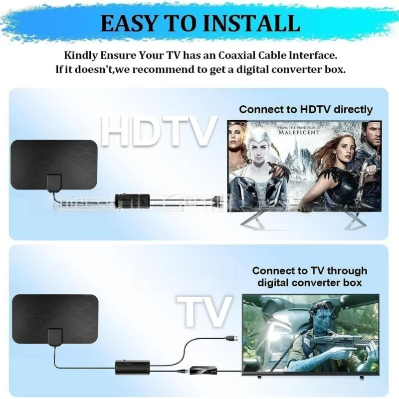 PAYEN 2023 유럽 및 미국 고화질 실내 DVB-T 디지털 TV 안테나, 4K 무료 NBC TV 안테나, 신제품