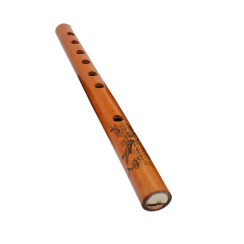 24cm Chinese Traditional 6 Holes Bamboo Flute Vertical Flute Clarinet Student Elementary Musical Instruments