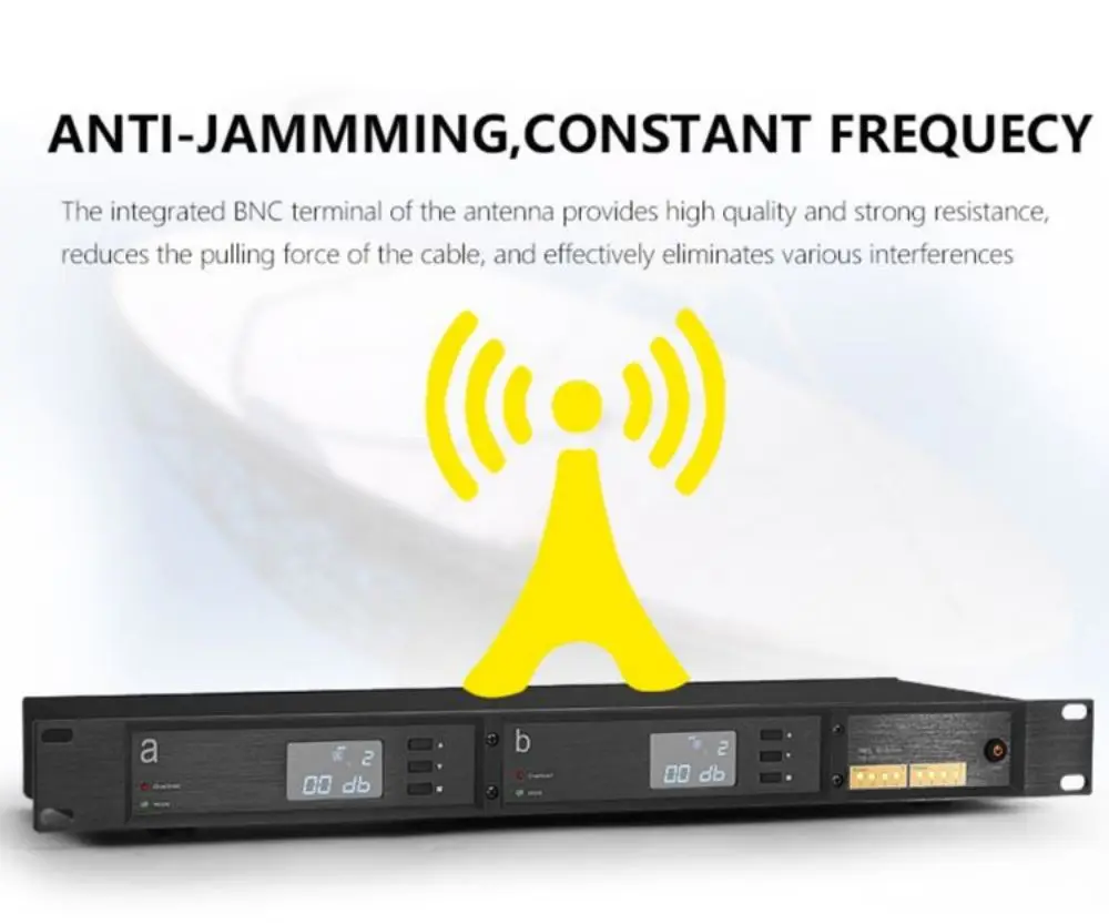 U80-A2000 RF 신호 분배기 안테나 분배 시스템 450-1000MHZ 무선 마이크 신호 부스터 증폭기 UHF 초광대역