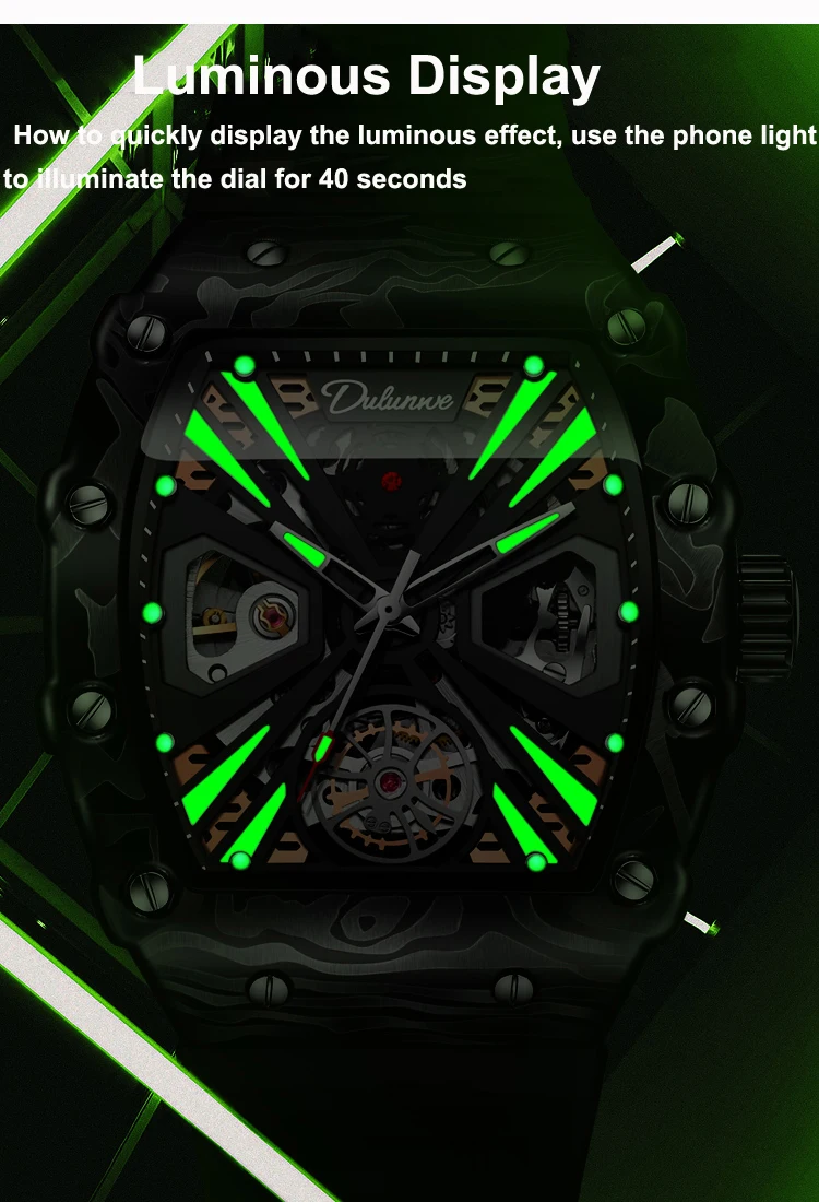 Top Luxus Automatische Männer Wasserdicht Leuchtende Uhr Sport es Herren Mechanische Handgelenk_voghion.com