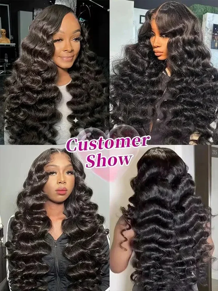 13x6 Hd Lace Frontal Wig Loose Deep Wave Curly Human Hair 100% Preplucked 13x4 Water Wave Front Wigs For Black Women Brazilian