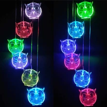 

Solar LED Owl Wind Chimes Lights Outdoor Hanging Garden Yard Balcony Patio Decor Waterproof Owl Wind Chimes LED Solar Lights