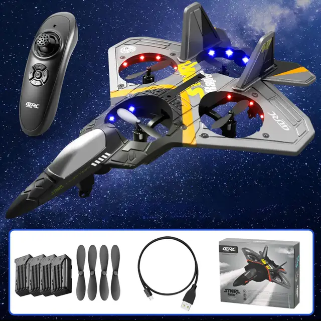 V17 Rc Remote Control Airplane 2.4g Remote Control Epp Hobby Drone Fighter Kids Gift Toys Plane Airplane Foam Rc U0q7 2