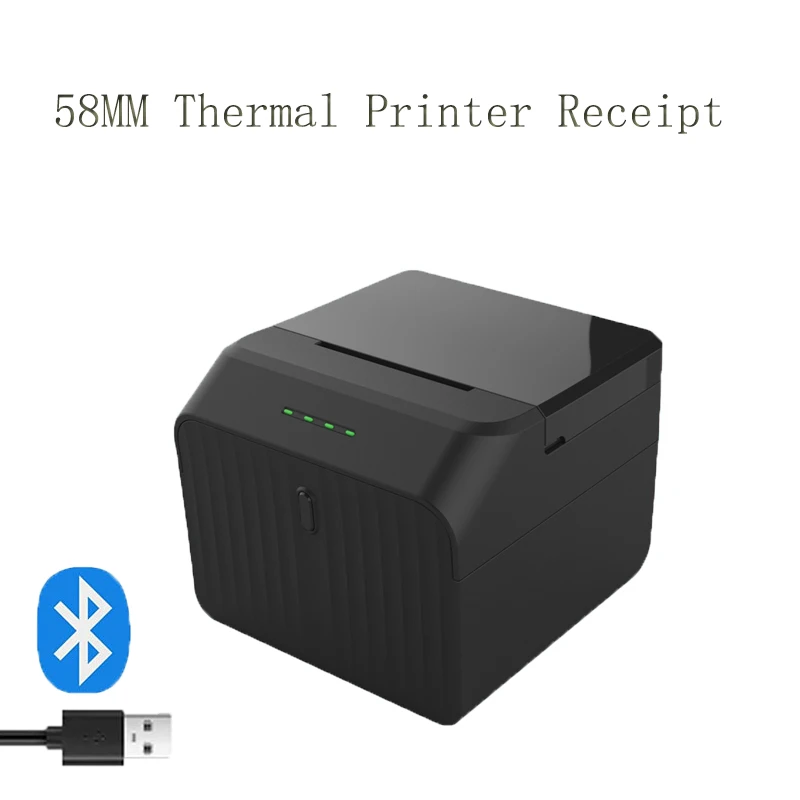 Термопринтер диаметром 58 мм 2 дюйма USB/Bluetooth с системой Android/Windows |