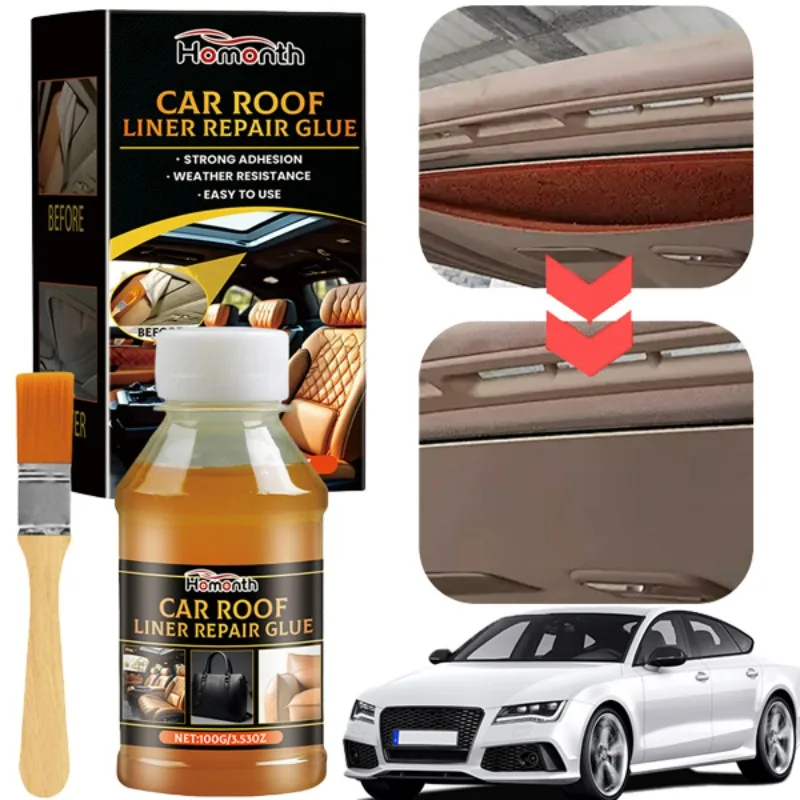 100ml Instant กาวกาวกาวพร้อมแปรง Universal หลังคารถผ้ากาวหนังซ่อมกาวสําหรับผ้าหนังซ่อม 1