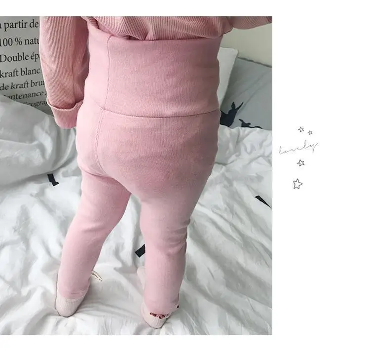 Autumn Spring Baby Girl Leggings Cotton Baby Boys Ribbed Full Length Infant Kids Clothes Skiny Pants Children Casual Trousers 6