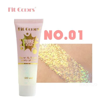 Heallor Body Glitter Gel Nail Hair Face Flash Eye Loose Sequins Cream Diamond Jewels Rhinestones Makeup Decoration Party Festiva - Thumbnail 6