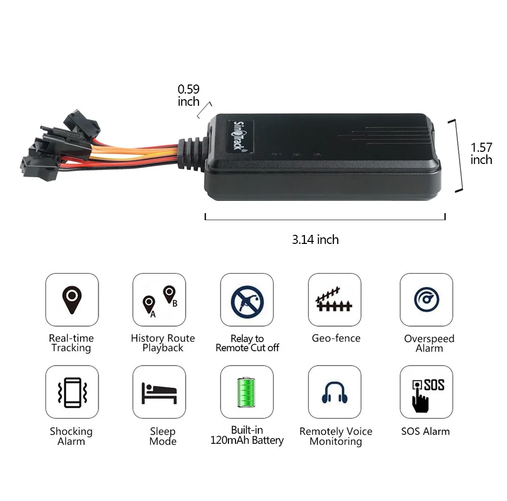 ST-906 Motorcycle GPS Tracker With Web Based GPS Tracking System