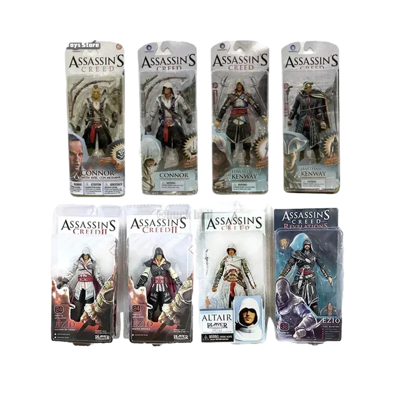 Assassin'S Creed Iii Action Figure Ezio Figuras Toys Neca Game Figurine Anime Figura Pvc Collection Model Doll Gift For Children