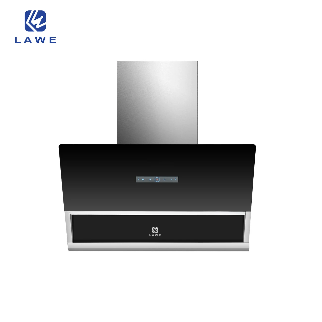 Professional Wall Mounted Smart Range Hood 60cm Extractor Hood with Convertible Stainless Steel Filter Control Kitchen