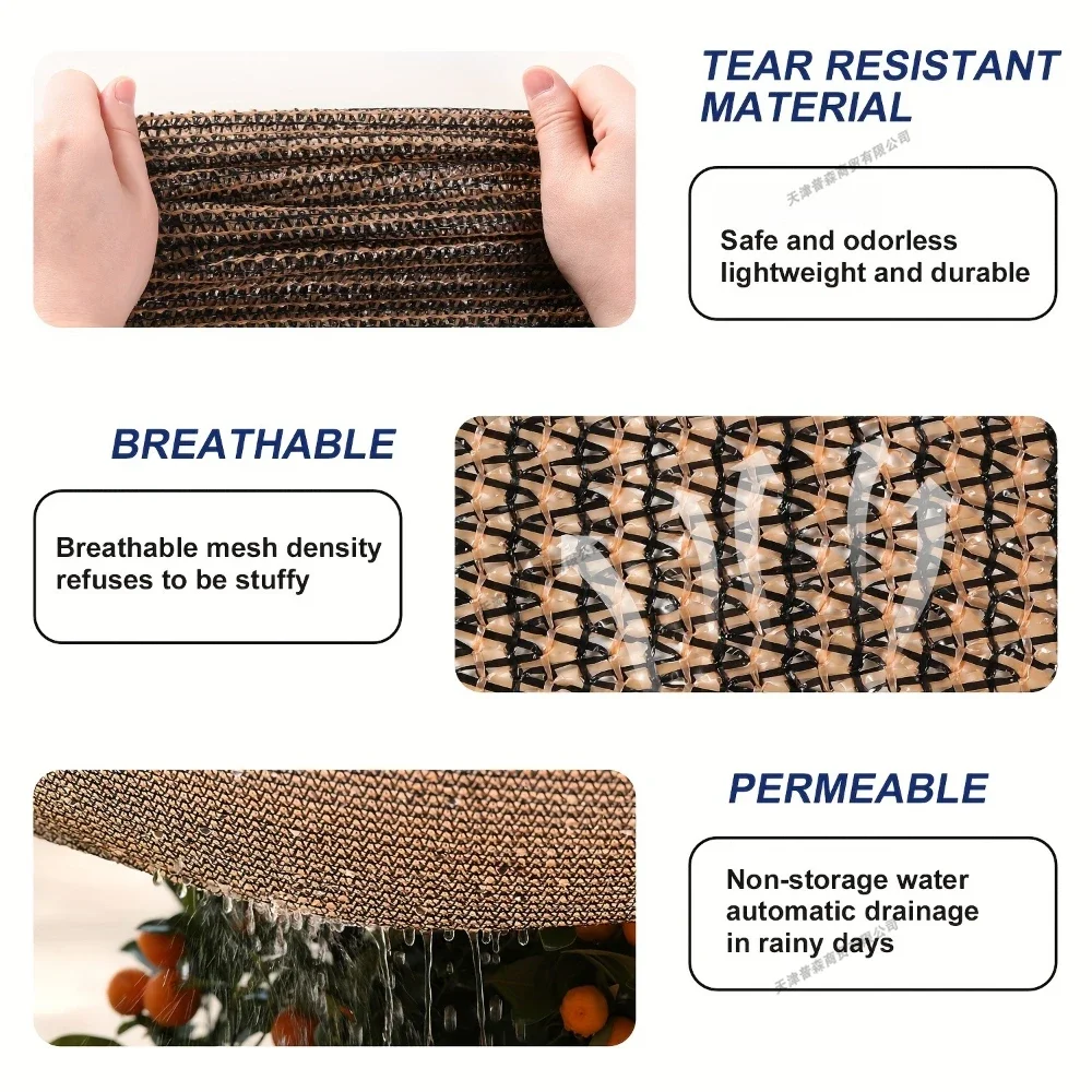 90% Shade Rate Green Garden Shade Cloth with Grommets UV Resistant Sun Net Multi Sizes Canopy Cover for Patio Pergola Greenhouse