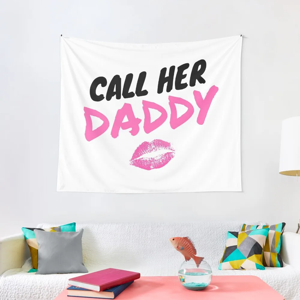 

Call Her Daddy Kiss Tapestry Wall Decorations Bathroom Decor Room Decorations Aesthetic Decoration Room Tapestry