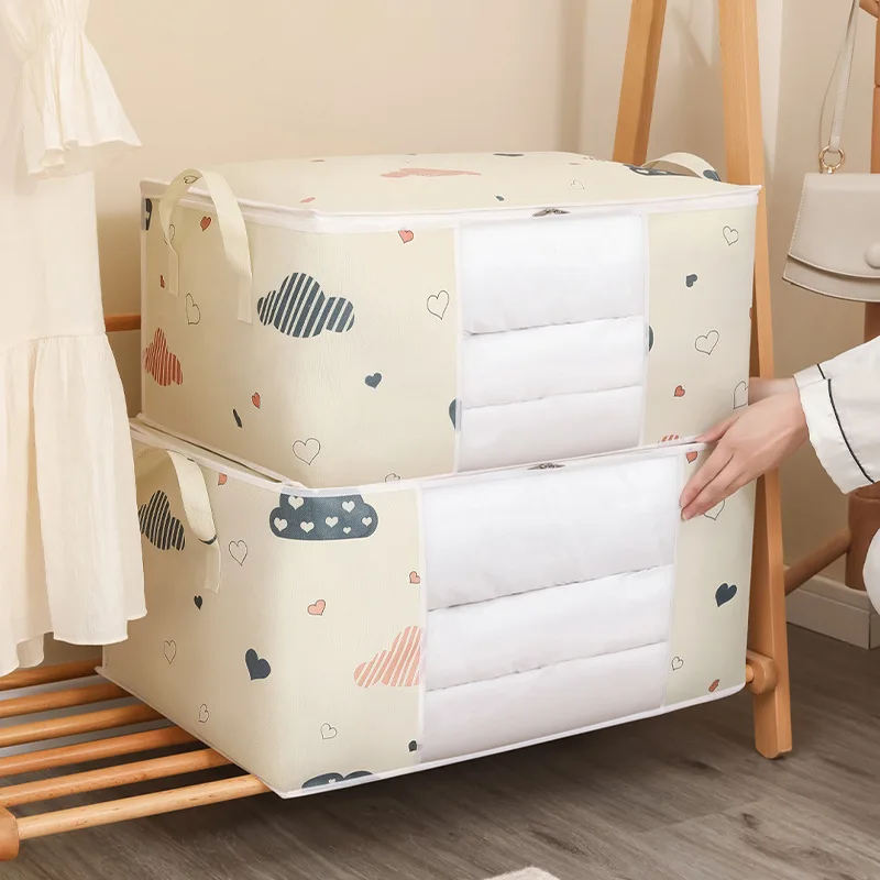 4/2/1PCS Big Capacity Storage Bag Sorting Bags Quilt Clothes Duvet Blanket Dustproof Closet Under-Bed Moisture Proof Organizer 6