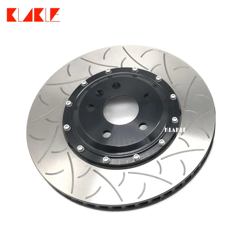 KLAKLE Brake System Floating Brake Disc 330*28MM Rotors With Rotor Center For 5200 4 Pot Caliper Honda Accord