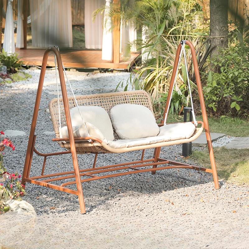 

Garden Outdoor Porch Swings Patio Chaise Lounge Sensory Hanging Patio Swings Wood Kids Backyard Meble Ogrodowe Outdoor Furniture