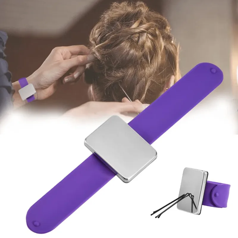 Braiding Gel Silicone Hairdresser Wrist Strap Slap Bracelet Magnetic Iron  Bracelet for Salon Shop Supplies (Black) - AliExpress
