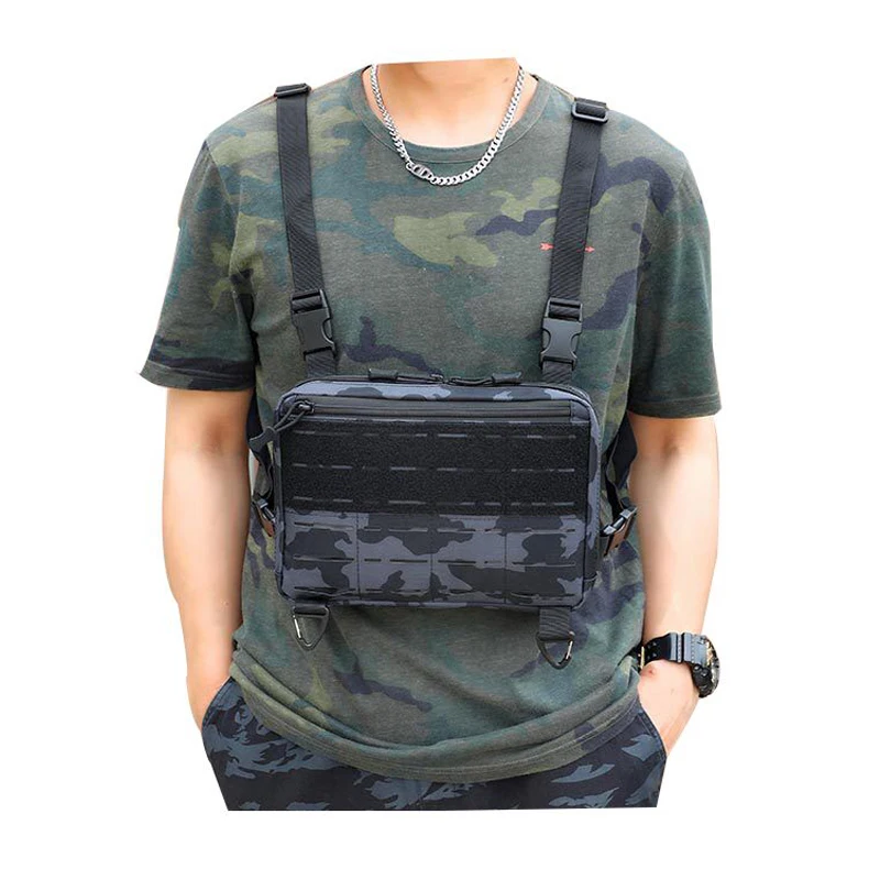 

600D Outdoor Tactical Vest Military Bag Tactical Chest Bag Motorcycle Camouflage Men's Backpack Outdoor Mountaineering Bag