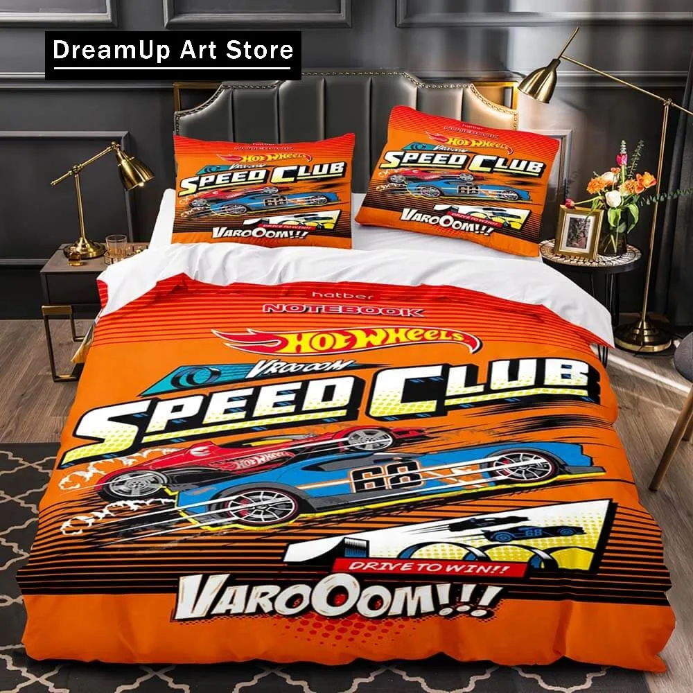 3D Print Fashion Monster Truck Hot Wheel Bedding Set Boys Girls Twin Queen King Size Duvet Cover Pillowcase Bed boys Adult Bedro 3