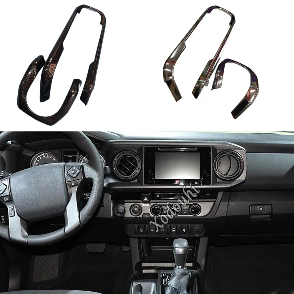

Украшение для автомобиля приборной панели Калибровочная рамка отделка для Toyota Tacoma 2015 2016 2017 2018 2019 2020 2021 2022 2023