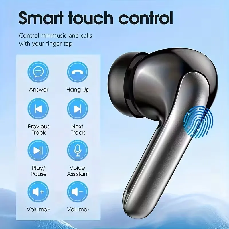 Wireless Bluetooth 5.4 Earphones Long Battery Life Gaming Headphones Dual Mode HIFI Stereo Sound Headset With Mic 2