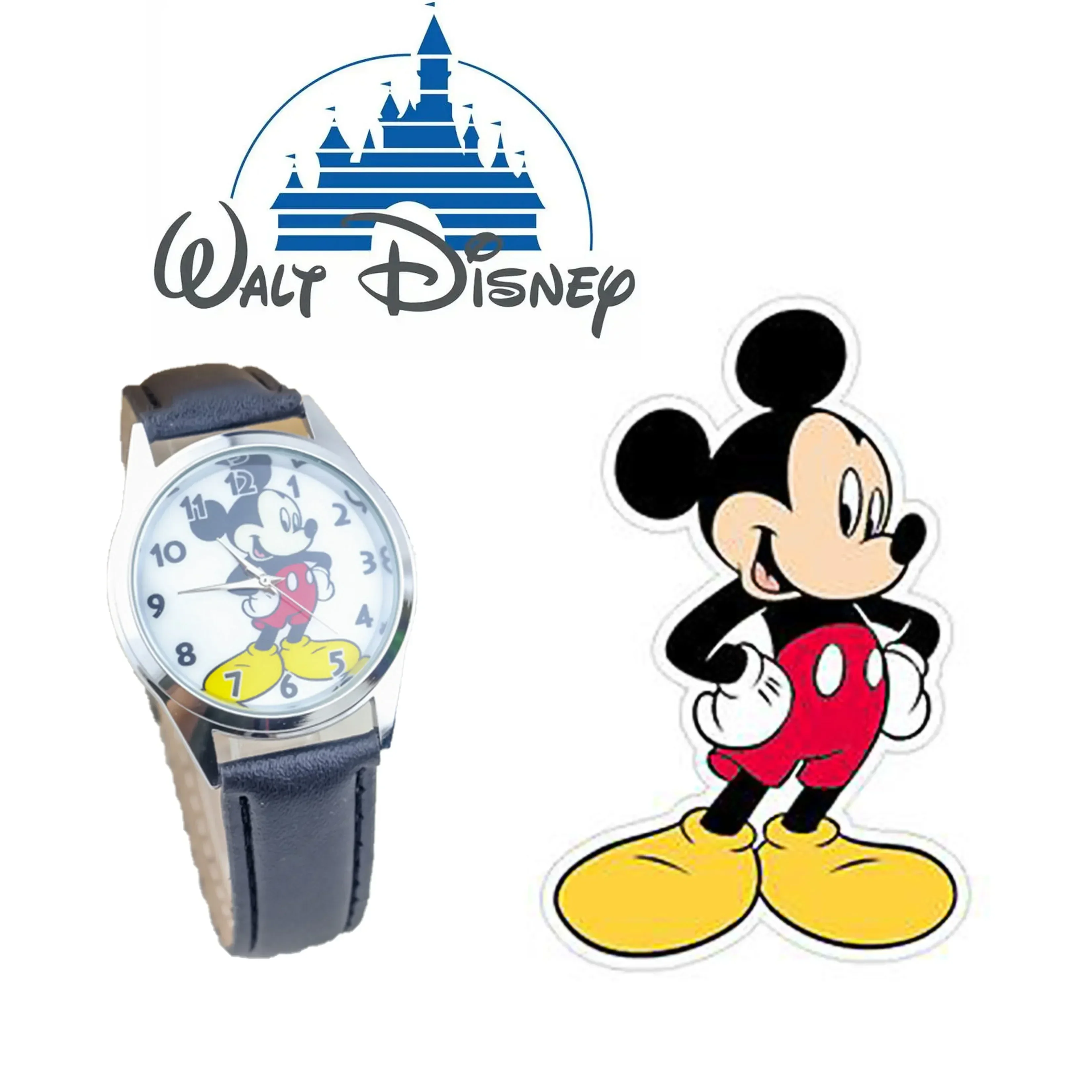 Disney Mickey Minnie Children's Watch Quartz Movement Pin Buckle Style Mickey Mouse Outdoor Watch Metal Pointer  kids watch цена и фото