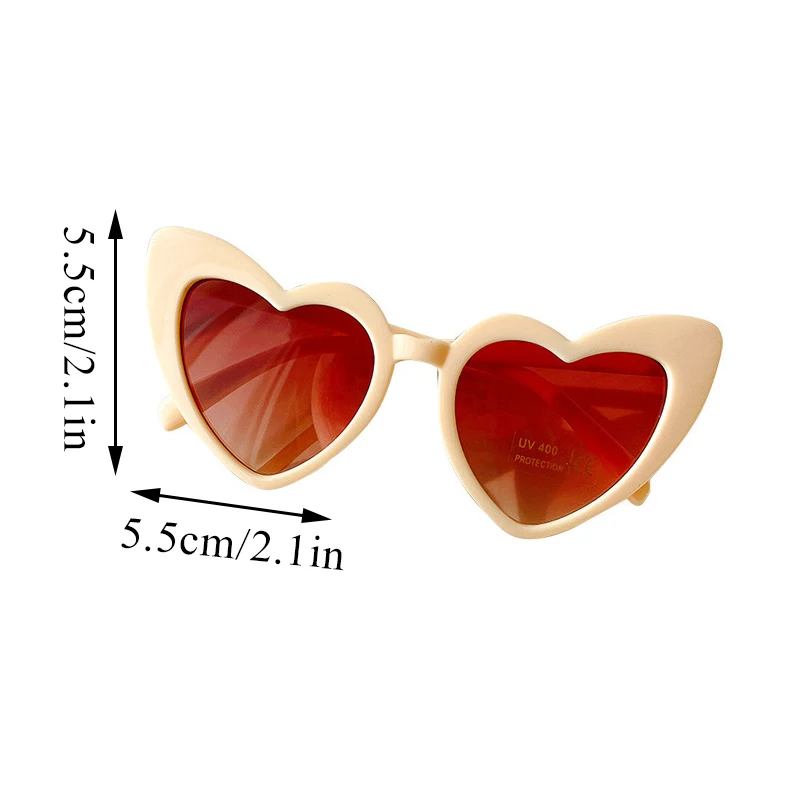2023 New Kids Cartoon Heart Suower Sunglasses Girls Boy Children Outdoor Round UV400 Sun Glasses Fashion Kids Sunglasses_voghion.com
