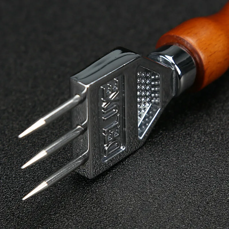 Ice Pick Sturdy Stainless Steel Three Pronged ice Chipper Solid Wood Handle Ice crushers for Cocktail Bartender bar tools ice pick