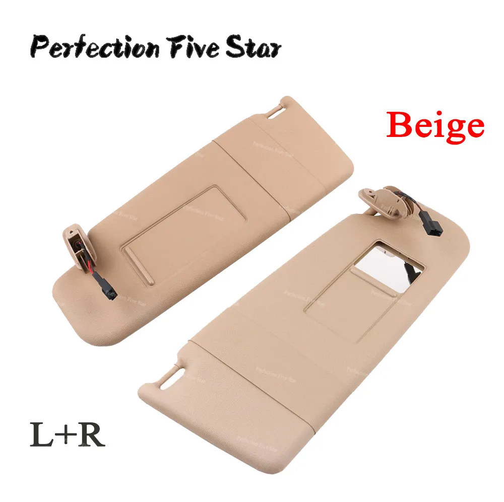 New Dark Beige Sun Visor L R Side Front For Vw Beetle Golf Jetta Mk4