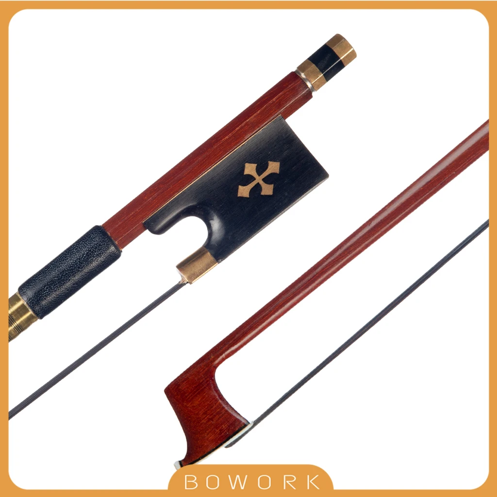 Full Size Pernambuco Bow 4/4 Violin Bow W/Ebony Frog Great Balance Fast Response Acoustic Fiddle Bow For Orchestra Violinist