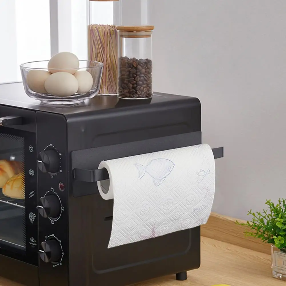 Wide Application Convenient Refrigerator Tissue Holder Towel Holder Iron Roll Paper Stand Magnetic Home Supplies