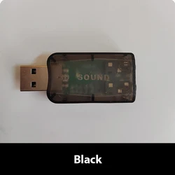 High-Performance USB External Sound Card with 5.1 Channel Audio Interface (Black)