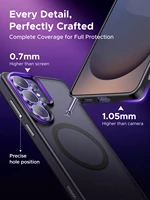 UGREEN For Samsung Galaxy S26 Ultra 2026 Magnetic Case Clear Hard Back Cover Cases for Samsung SamsungGalaxyS26 2026 Black TPU - Image 5
