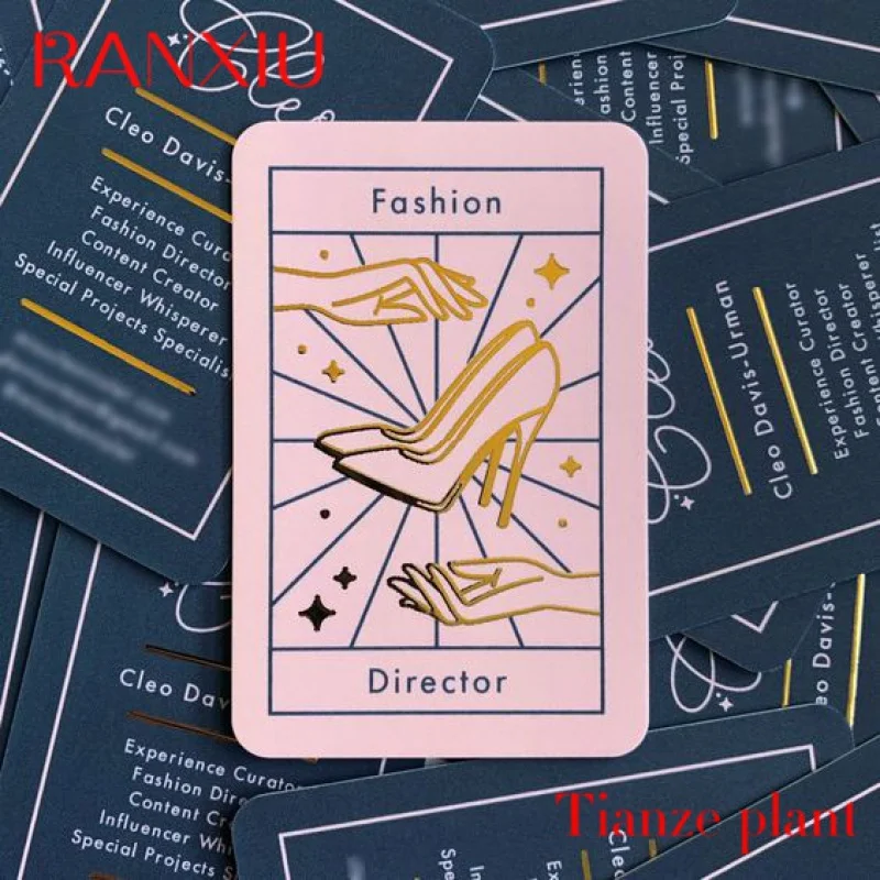 Nestandartní svobodné design luxusní emboss letterpress zlato umění papír děkovat jejích podnikání karta knihtisk pozdrav karta