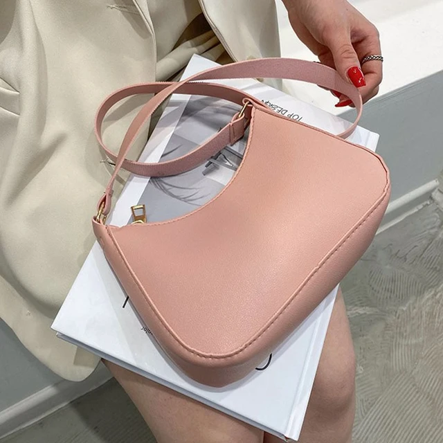 2023 New Women'S Fashion Handbags Solid Color PU Leather Shoulder Underarm  Bag Casual Ladies Hobos Handbags - AliExpress