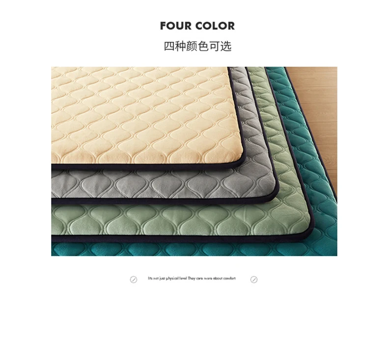 Description Picture 4 of itemAntibacterial latex mattress soft cushion winter home tatami sponge mat milk velvet mattress student dormitory sleeping mat