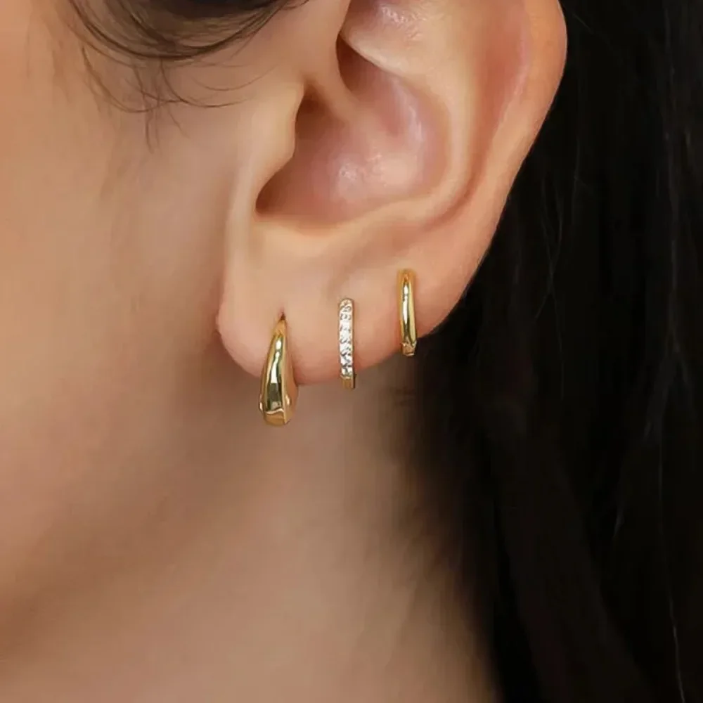 6Pcs Stainless Steel Minimalist Round Hoop Earrings for Women Crystal Zirconia Huggie Circle Punk Earrings Set Piercing Jewelry 12 Sa20d8e42e8c24e1d9012ae5ae04234f44