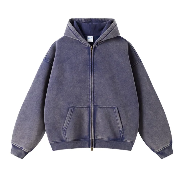 Distressed Loose Hooded Sweatshirt 5