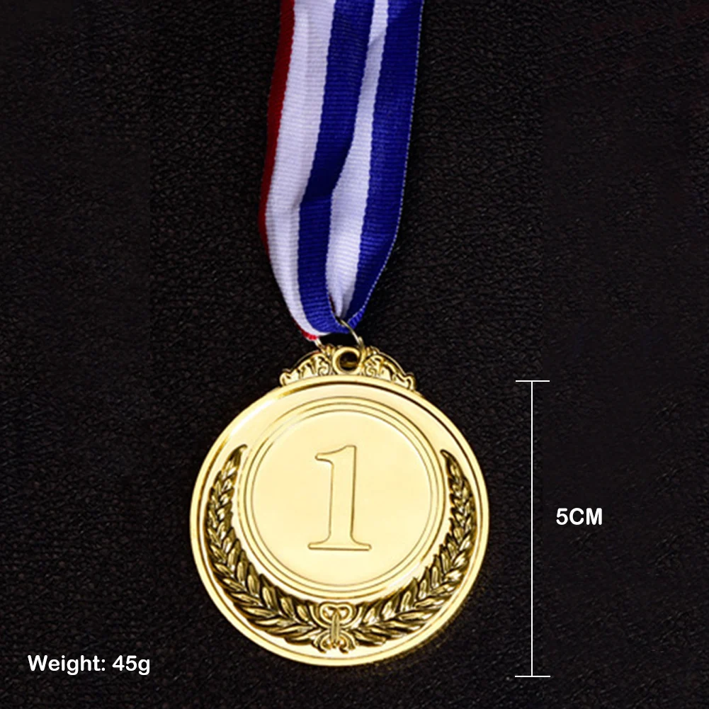 15-Pack Olympic Style Medals – Gold, Silver, Bronze With Ribbons, 2-Inch Zinc Alloy Awards For Sports, Parties, Competitions