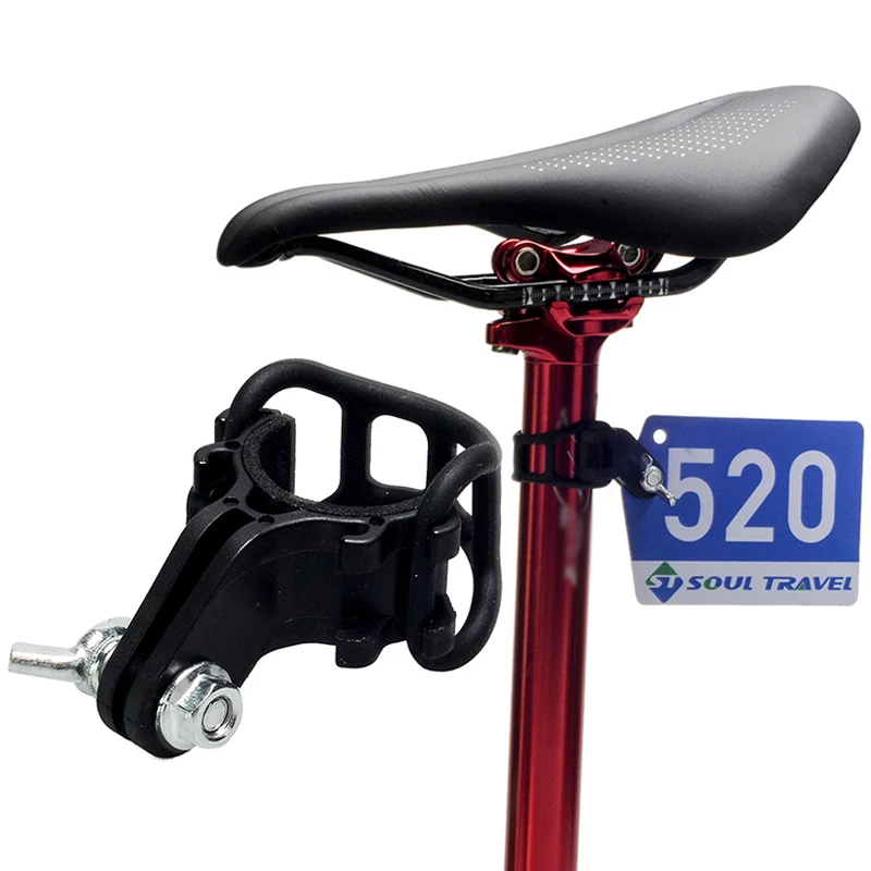 

1PC MTB Road Bike Triathlon Racing Number Plate Mount Holder Cycling Plate Number Holder Cards Bracket Seatpost Card Holder