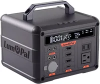 Portable Power Station 300W Lumopal 298Wh Solar Generator IP63 Waterproof Super Quiet with PD 100W USB-C Backup Lithium Battery 1