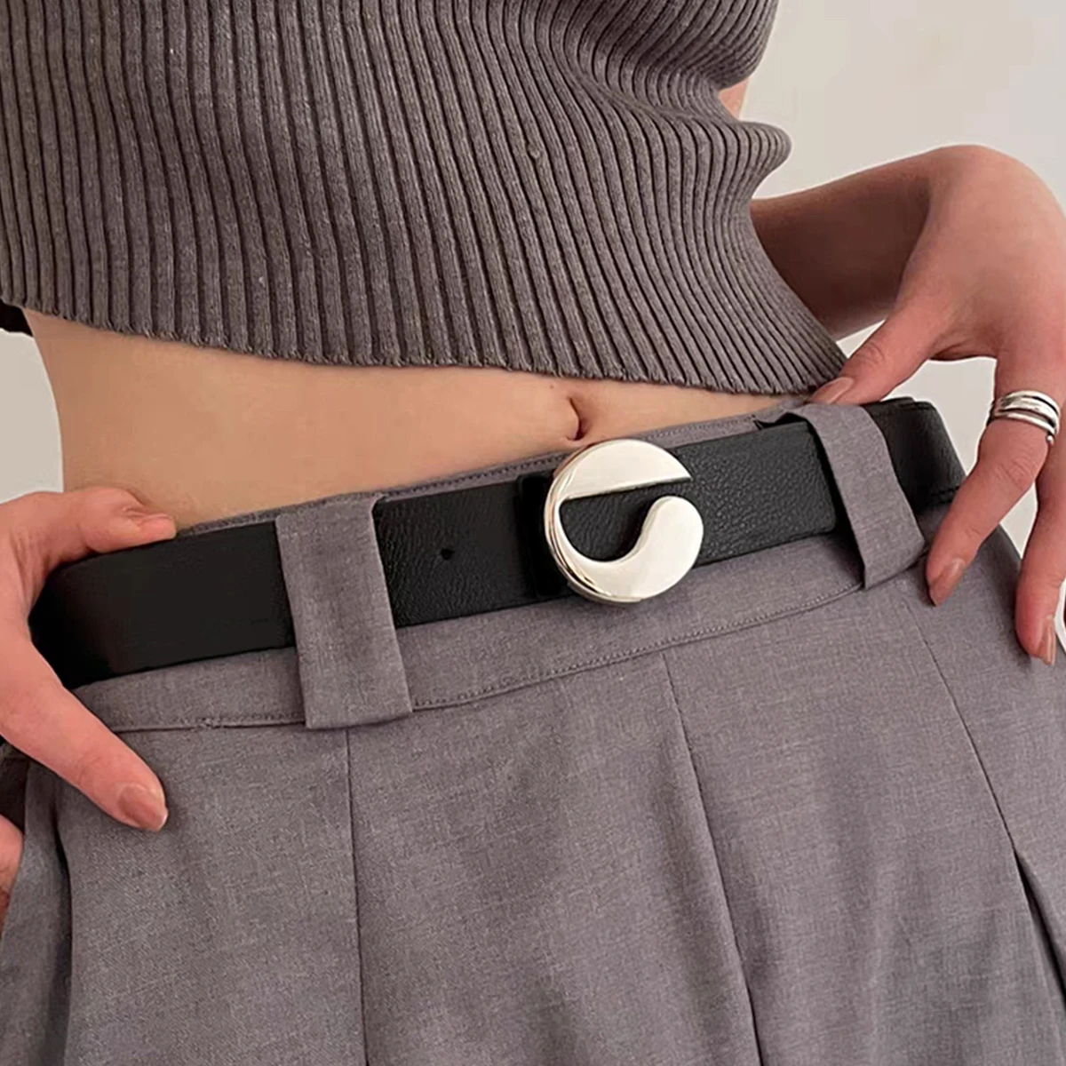 Designer Gürtel Für Frauen Hohe Qualität Luxus Marke Weibliche Taille Schwarz Pu Leder Bund Mädchen Jeans Korsett Gürtel Weiß